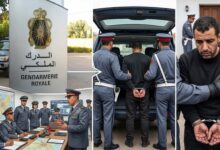 صورة كلمة شكر وتقدير لرجال الدرك الملكي بجماعة للاميمونة